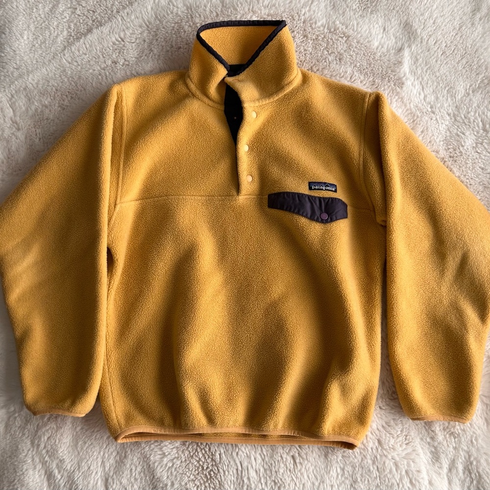Patagonia Synchilla Sweater XS Vintage Yellow/Purple